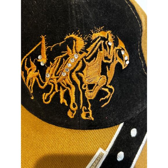 Rodeo Stallion Hat Cap Bling Rhinestones Cowgirl Festival bachelorette cruise - Picture 2 of 4